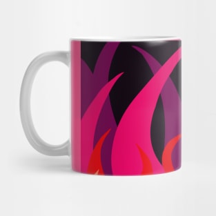 Hot Pink Flames Mug